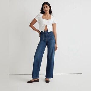 Madewell The Perfect Vintage Wide Leg Jean in Caronia Wash Size 26